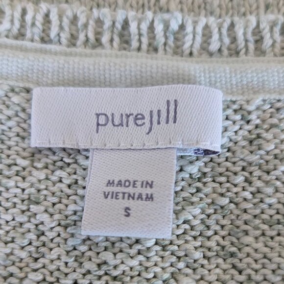 J.Jill Pure Jill Womens Small Spray Dyed Sleeveless Sweater Top Shell Pistachio - Picture 5 of 7